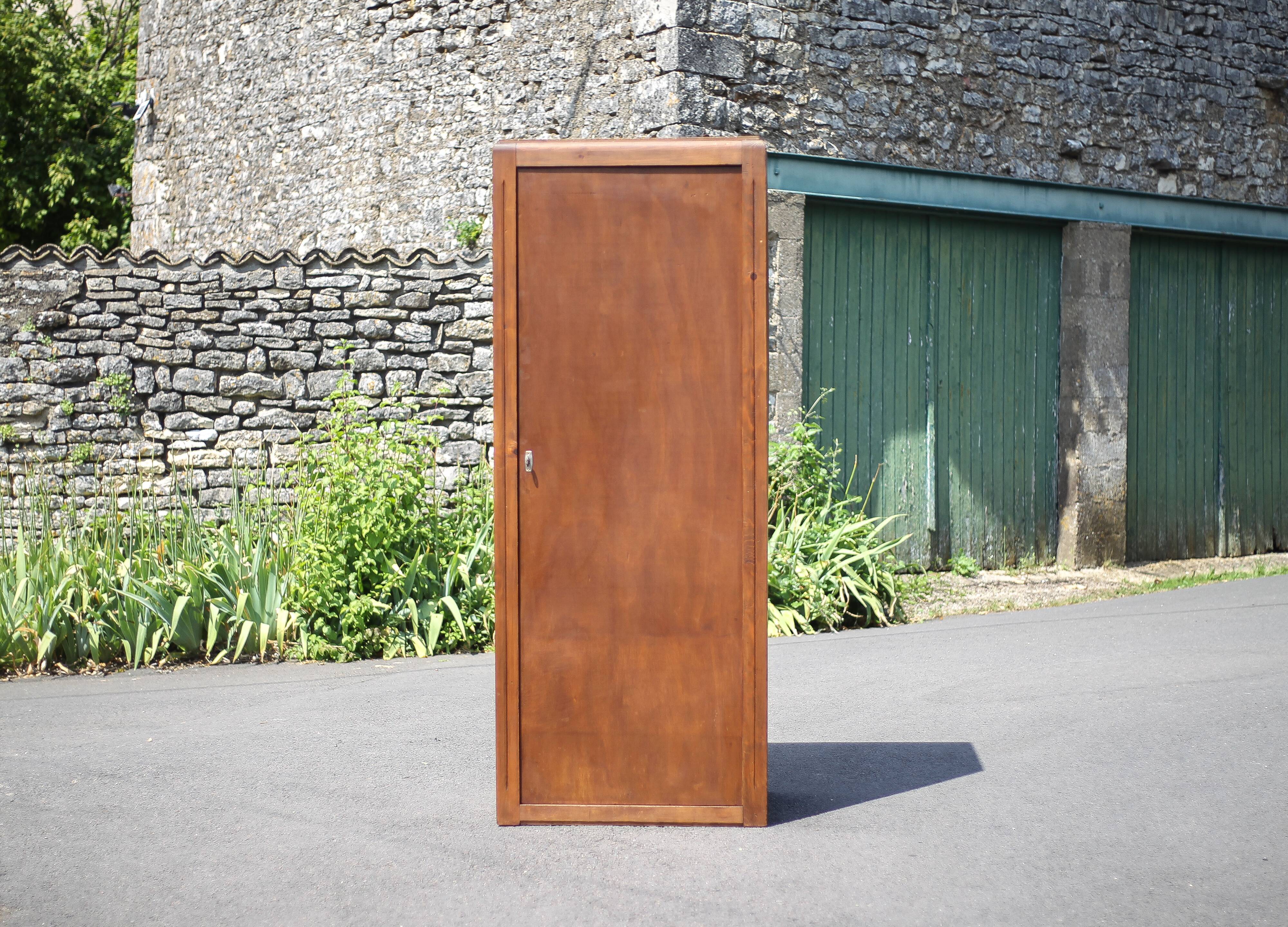 Art deco wooden cabinet, 1 door cabinet, storage unit