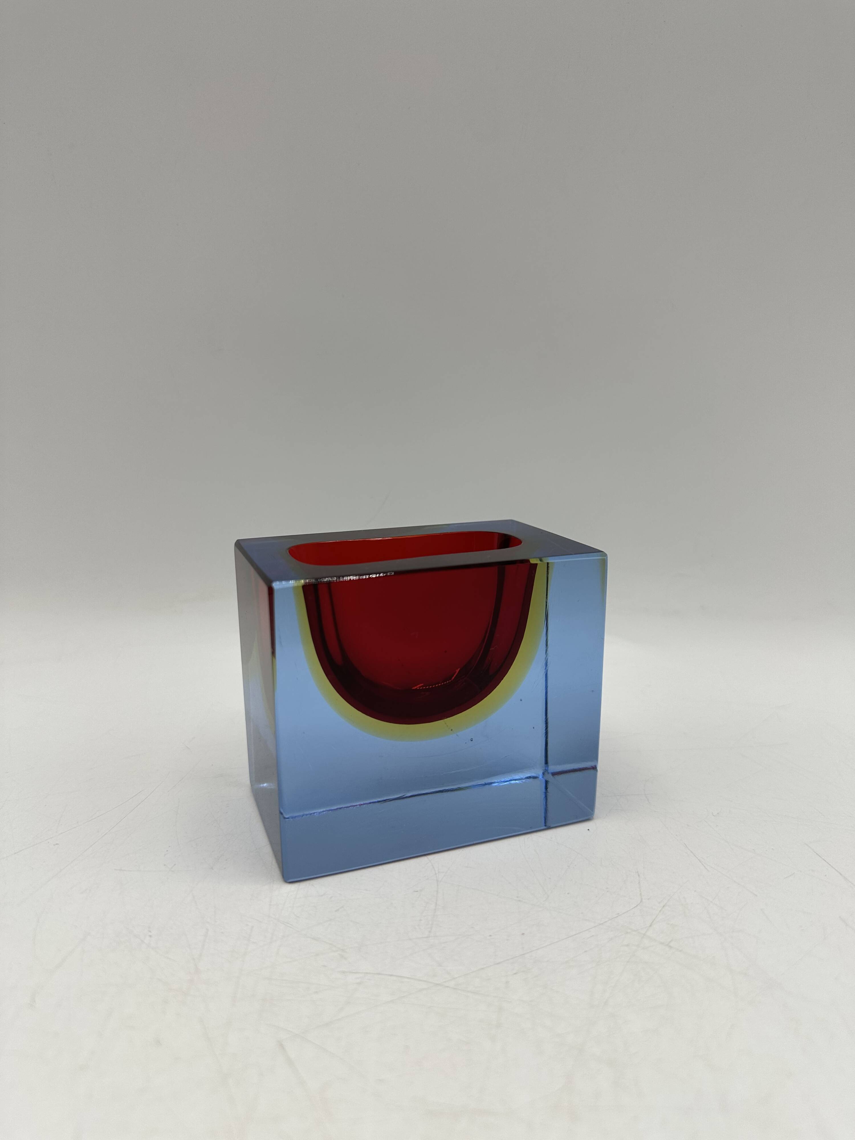 Sommerso Murano ashtray or pocket emptier 1960