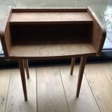 Scandinavian style bedside table in natural wood
