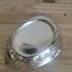 Vintage art deco walnut-shaped box in silver metal