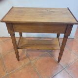 Side table bamboo wood cherry tree