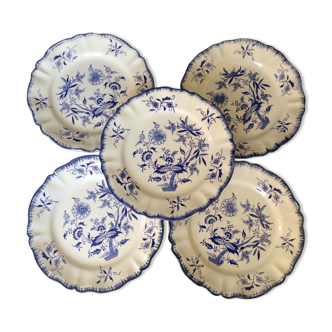 5 plates Lancaster in ceramic