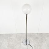 Vintage chrome and glass floor lamp, 1970s