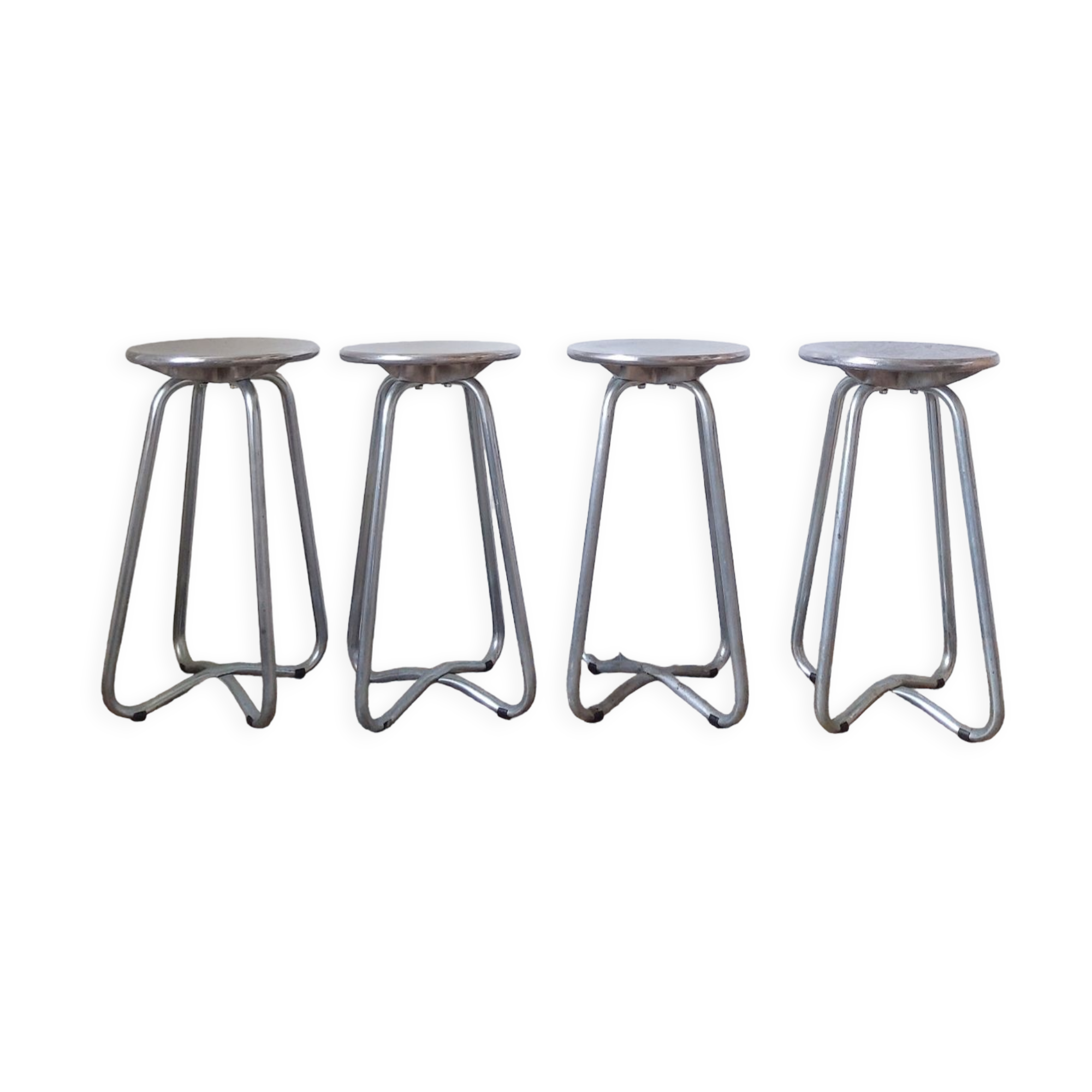 Set of 4 vintage habitat stools