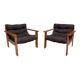 Paire de fauteuils en pin, Suède 1970-1980