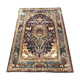 Tapis d'orient persan iran ispahan laine et soie 150x225cm