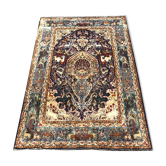 Tapis d'orient persan iran ispahan laine et soie 150x225cm
