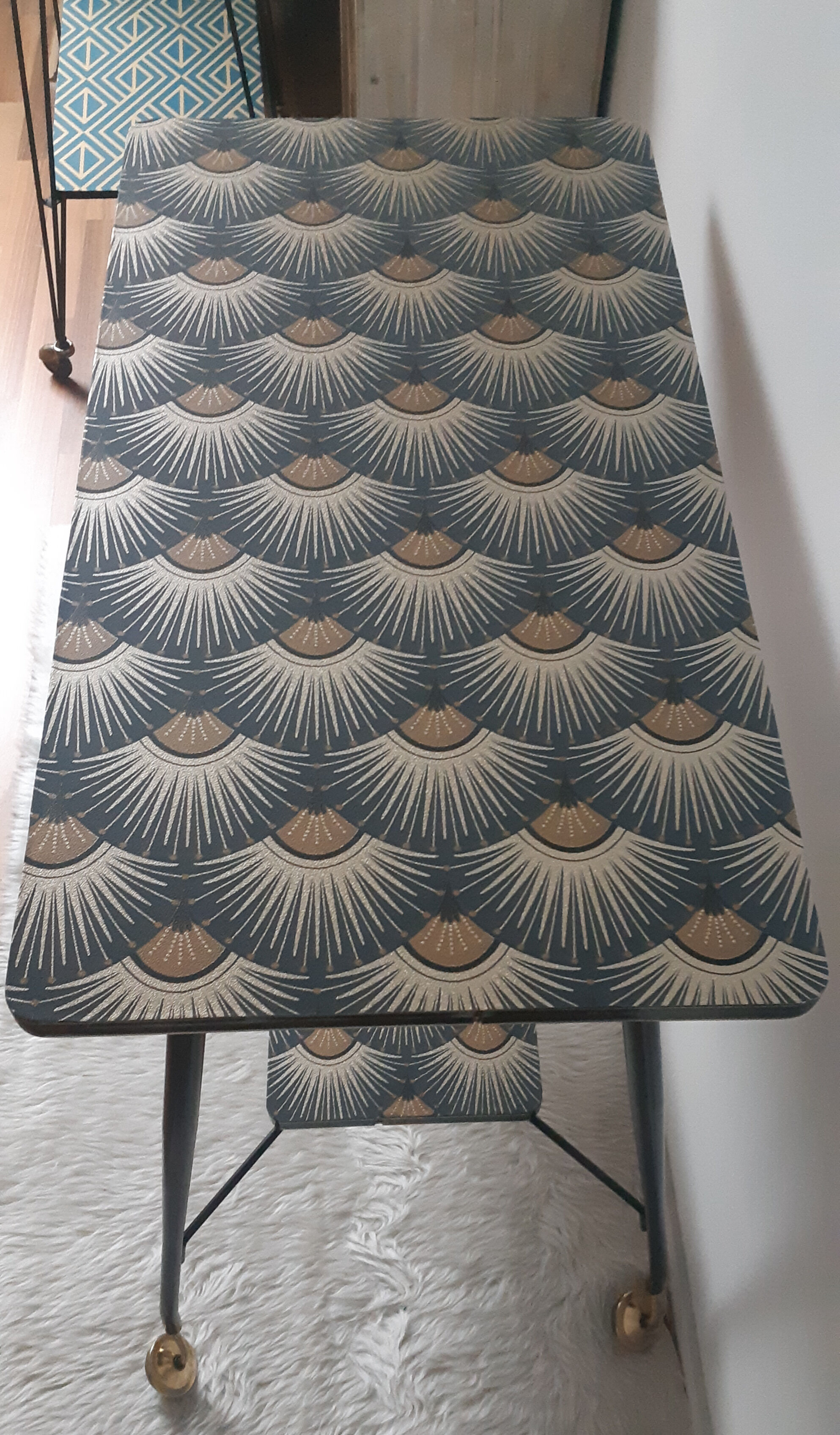 Tv table, side table, restyled console