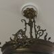 Bronze basket chandelier and tassels