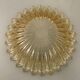 Antique yellow glass salad bowl
