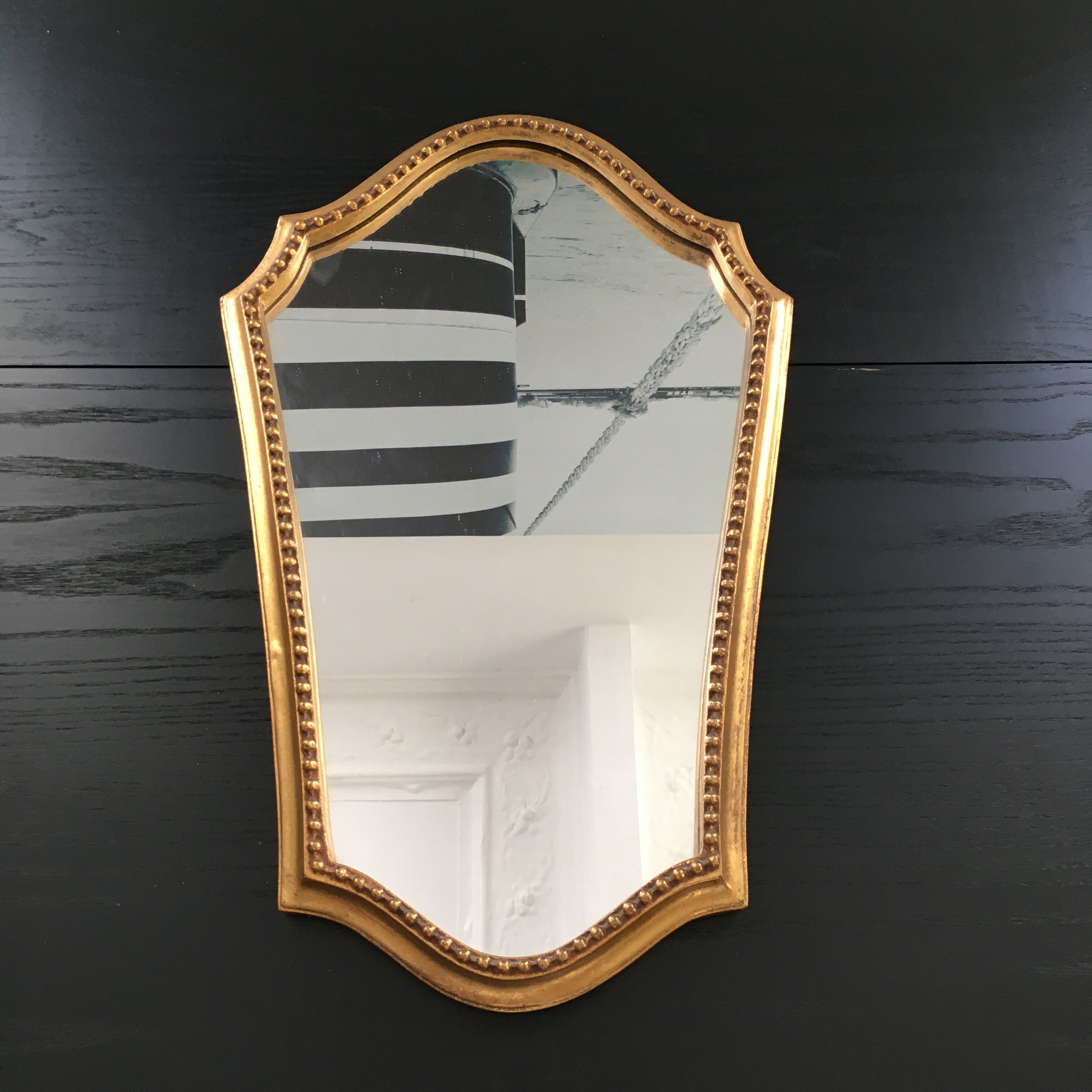 Mirror gilded décor beads 51x32