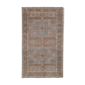 Caucasian Kazak Carpet, Decorative Soft Colors Wool Rug 4'8'' x 7'7''
