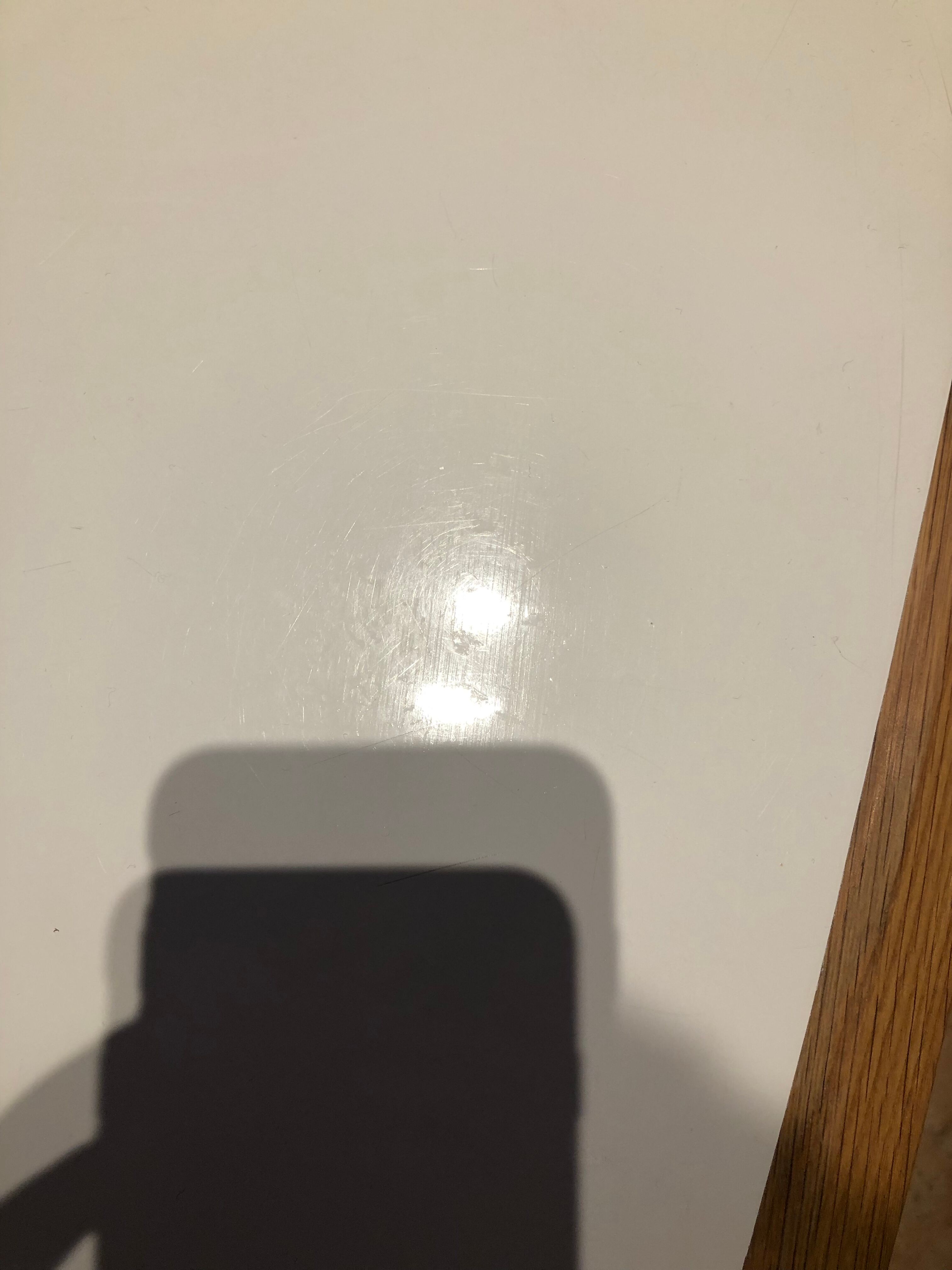 Coffee table small red edition white lacquer