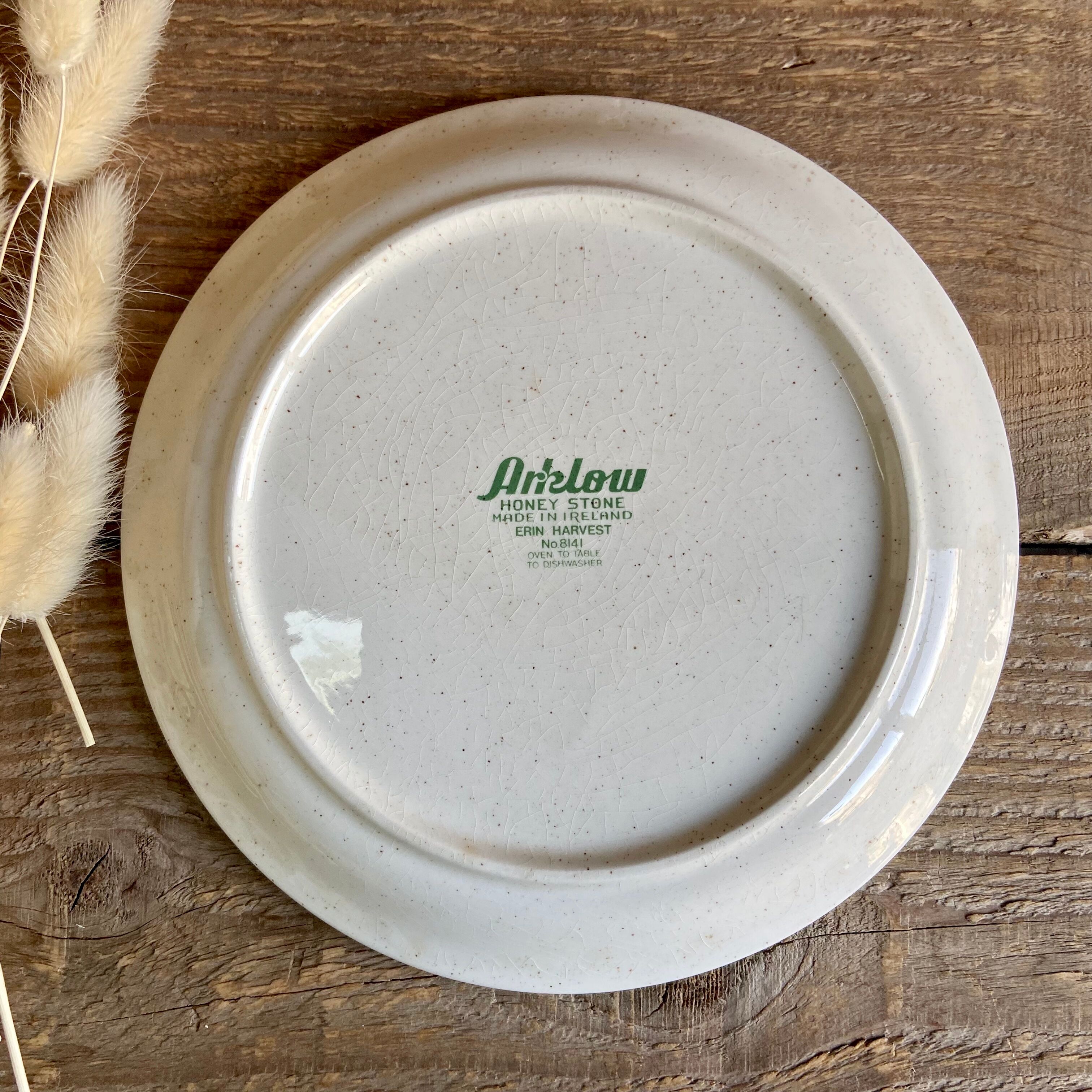 6 vintage arklow ireland dessert plates