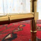 Bamboo imitation brass coffee table