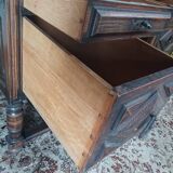 Mazarin Louis XIII style oak desk