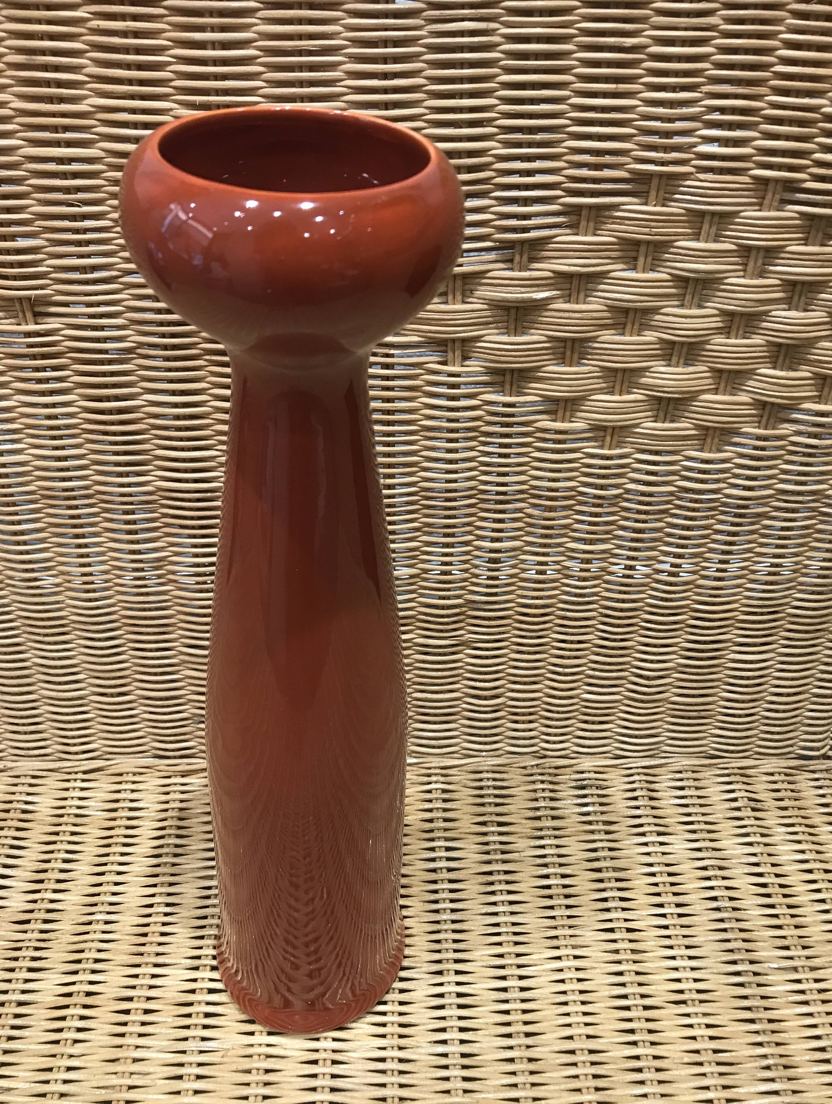 XL Terracotta vase German ceramic design