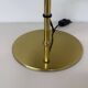 Vintage Mushroom table lamp with gold metal base , 1970s