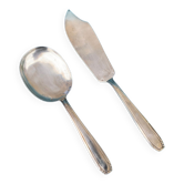 Poincon silver metal pie and cake shovel