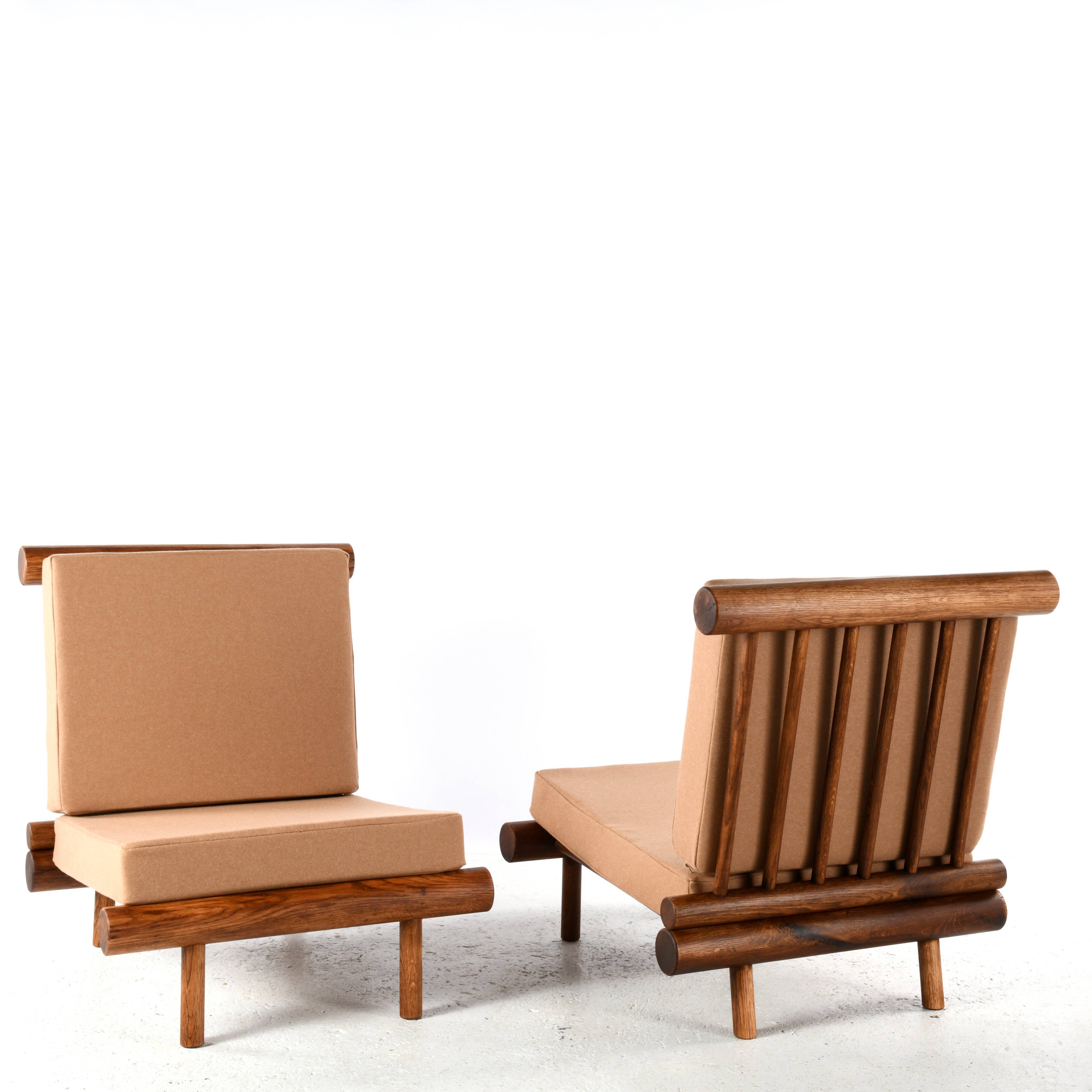 Pair of low chairs