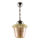Mid-century crackle glass lantern with checkered pattern, France