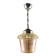 Mid-century crackle glass lantern with checkered pattern, France