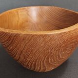 Vintage wooden fruit bowl