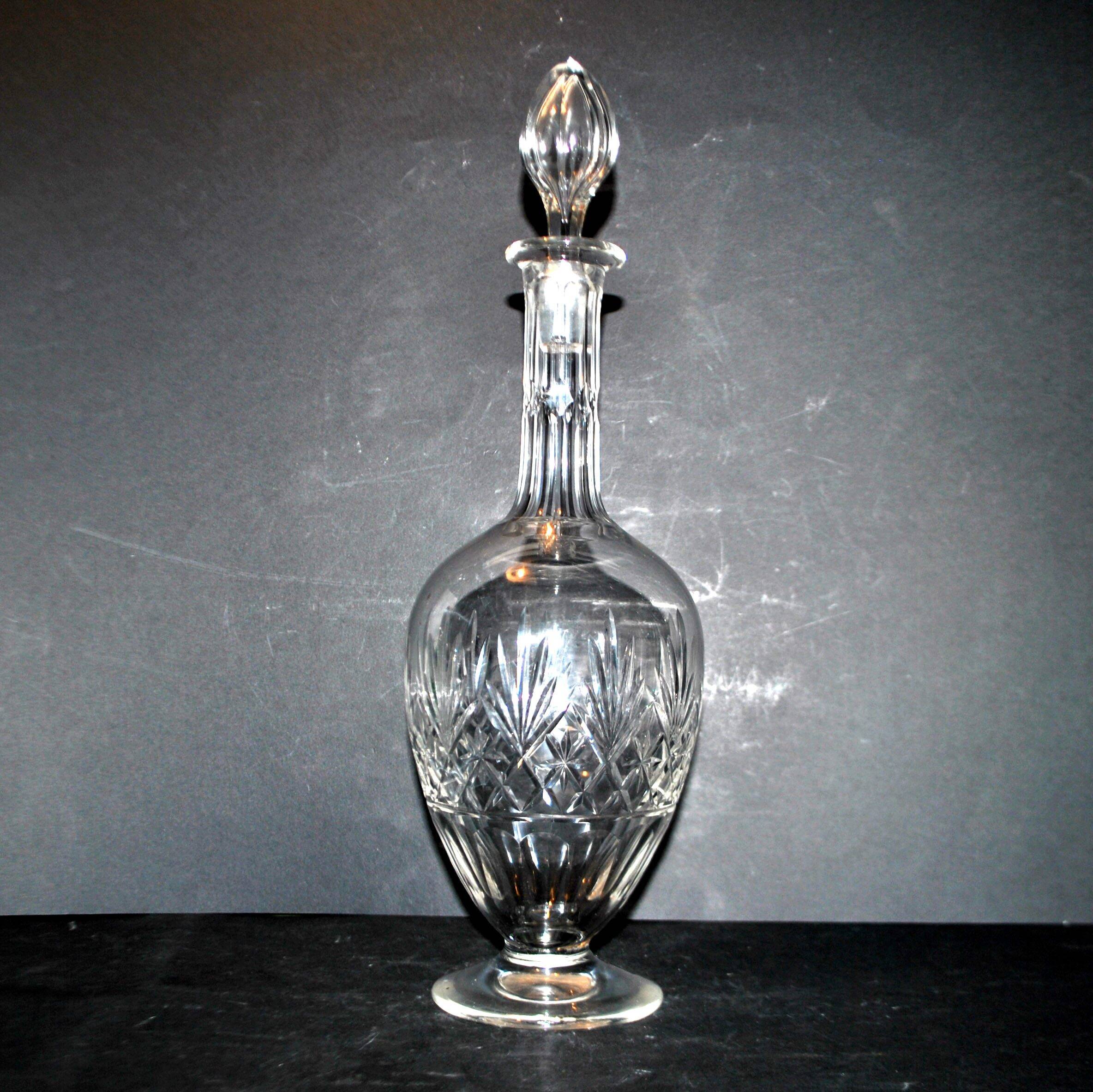Massenet wine carafe in Saint-Louis cut crystal size 4147 H35