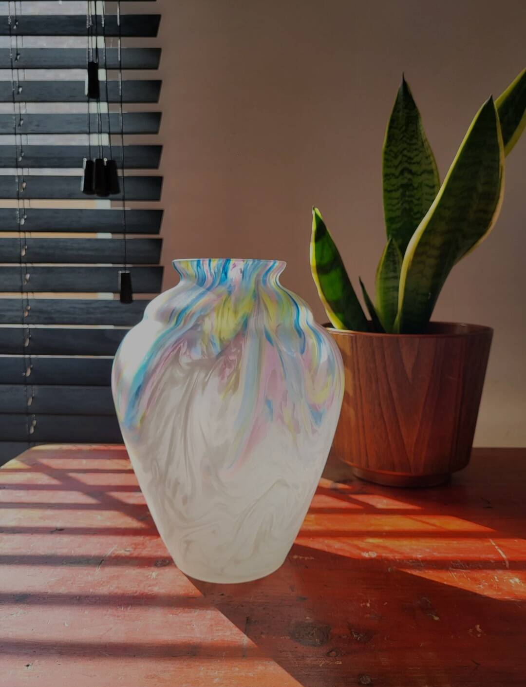 Vaas art déco, gekleurd, Scailmont, Belgique