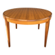 Vintage teak round table Scandinavian style with 2 extensions 1960s/70s
