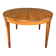 Vintage teak round table Scandinavian style with 2 extensions 1960s/70s