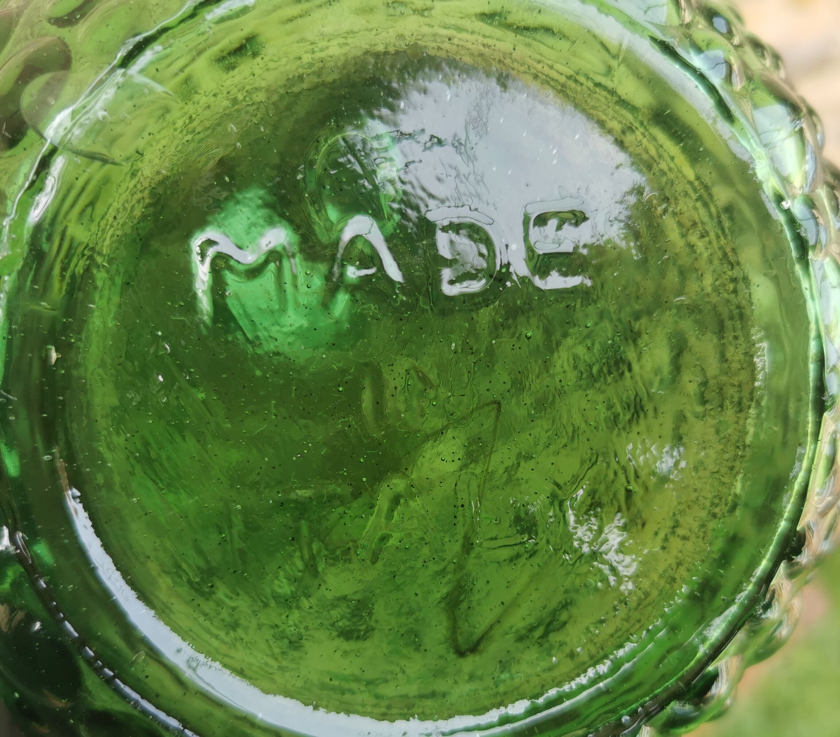Green Italian bottle