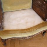 Cane shepherdess armchair, around 1930