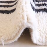 Black and White Rug from Morocco - 268 x 175 cm