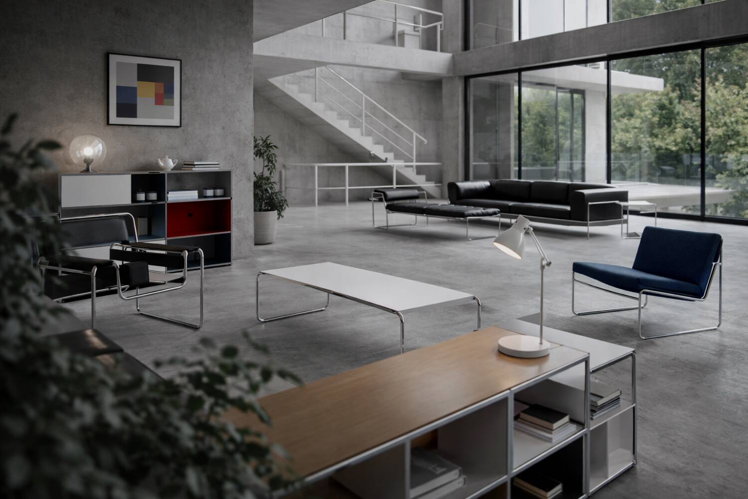 Vintage Mid-Century Italian Modern Laccio Kiga Low Coffee Table from Gavina