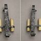 Brutalist Ferro Art wall sconces in wrought iron – Spain, 1970s