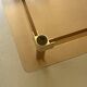 Square coffee table in smoked brown plexiglass and chrome, 1970s design