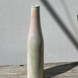 Iridescent white ceramic vase