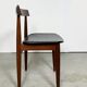 Table ronde et chaises d'Hans Olsen à Afromosia