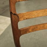 Set of 4 rosewood model 78 dining chairs by niels otto møller for j.l. møllers møbelfabrik, denmark