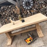 Renovated solid oak monastery table