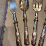 Silver dessert serving cutlery with minerva stamp original box