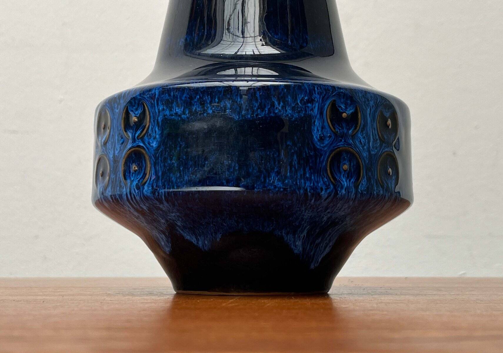 Vintage Japanese workshop pottery vase from Tokoname, 1970s.