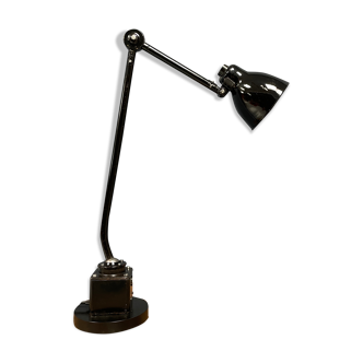 Lampe de machine industrielle de Philips noire des Pays-Bas, années 50.