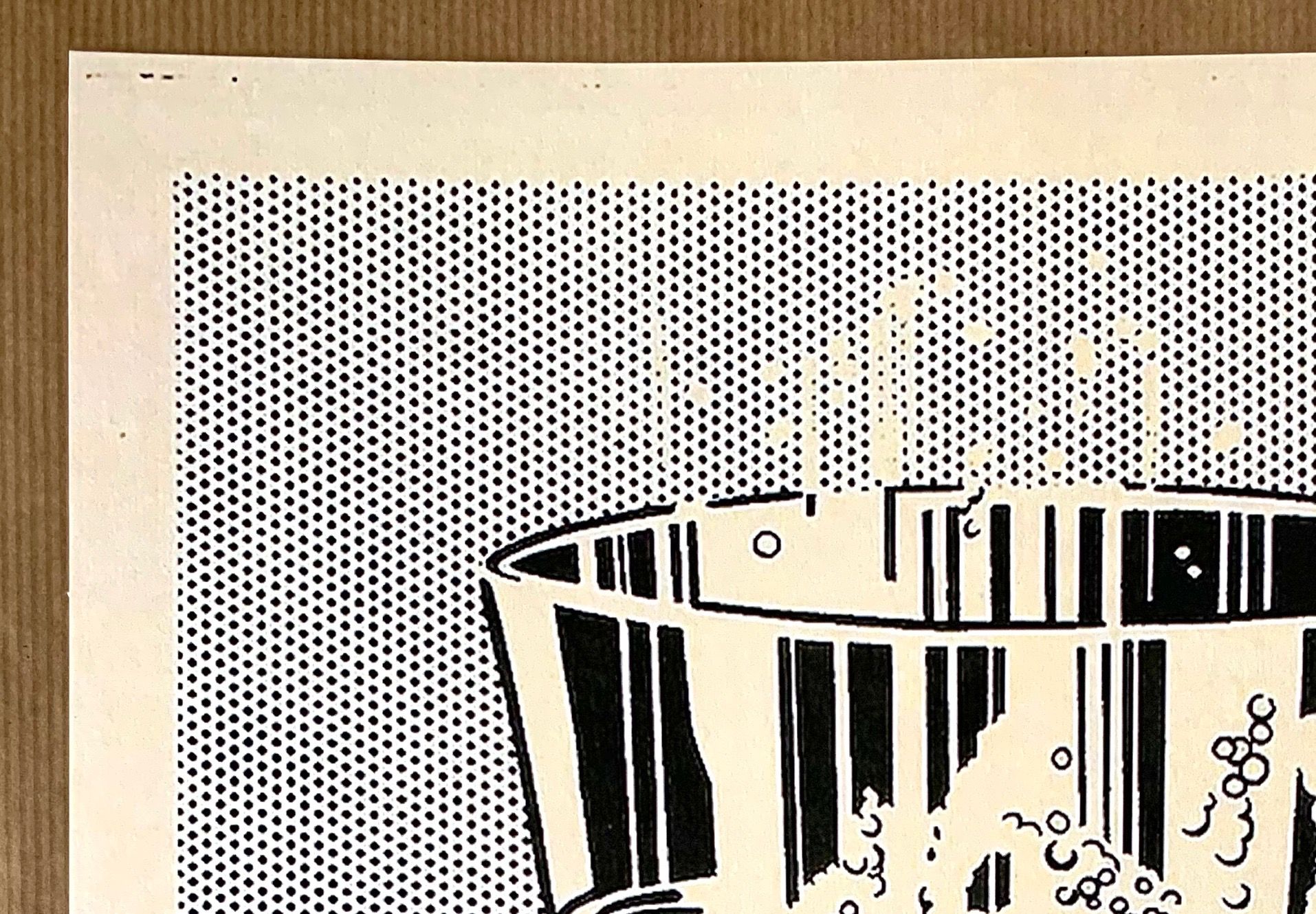 Impression lithographique pop art de roy lichtenstein 