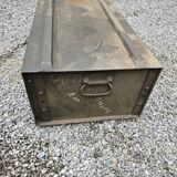 Industrial iron storage unit with drawers