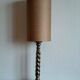 Pair of twisted metal silver-plated column lamps