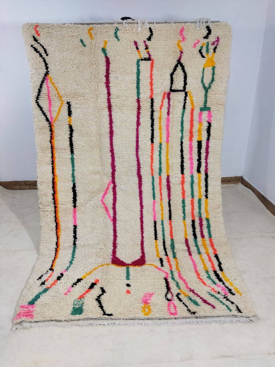 Handmade Moroccan Berber rug 294 X 194 CM