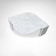 Carrara marble teardrop coffee table Germany 1980s