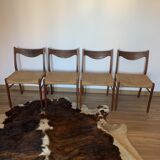 Set of 4 chairs by Arne Wahl Iversen for Glyngøre Stolefabrik 1960s